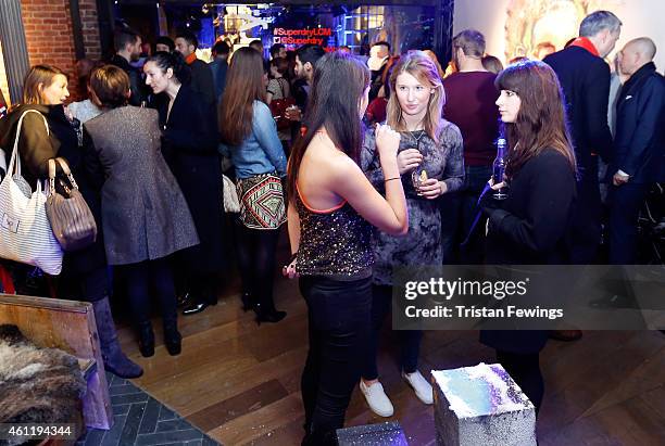 General view at the Superdry and British Fashion Council London Collections: Men Official Launch Event at Superdry on January 8, 2015 in London,...