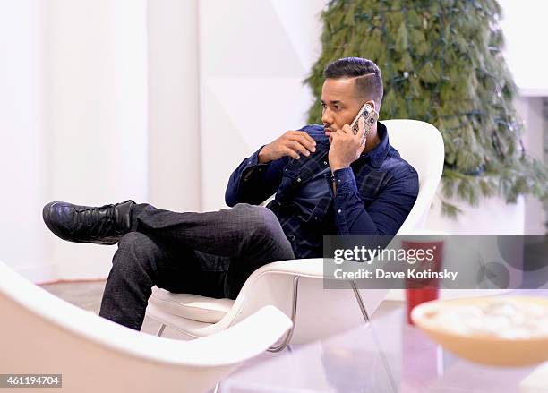 The King of Bachata, Romeo Santos, poses for photos for the Dr Pepper "Dare to Discover" campaign on January 8, 2015 in New York City.