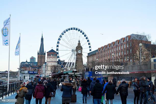 on promenade of düsseldorf - dusseldorf stock pictures, royalty-free photos & images