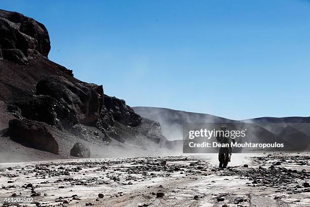 Ivan Jakes of Slovakia for Jakes Dakar team competes during day 5 of the Dakar Rallly on January 8, 2015 between Copiapo and Antofaasta near...