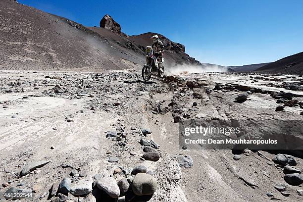 Ivan Jakes of Slovakia for Jakes Dakar team competes during day 5 of the Dakar Rallly on January 8, 2015 between Copiapo and Antofaasta near...