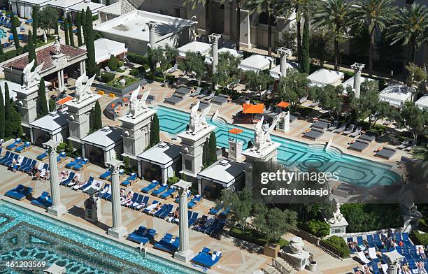 caesars palace las vegas strip - las vegas pool stock pictures, royalty-free photos & images