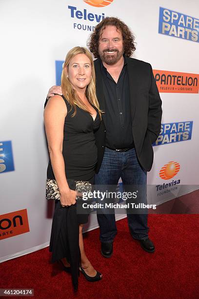 Executive Producer Sean McNamara and producer Christina Lambert attend the premiere of Pantelion Films' "Spare Parts" at ArcLight Cinemas on January...