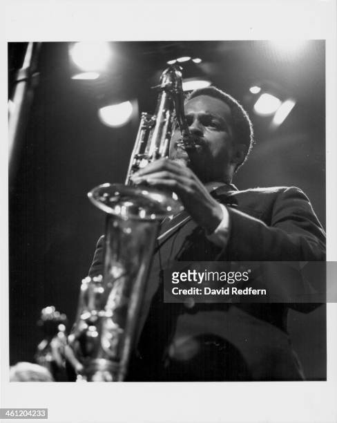 American saxophonist Albert Ayler on stage, 1966.