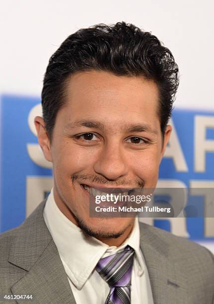 Actor David Del Rio attends the premiere of Pantelion Films' "Spare Parts" at ArcLight Cinemas on January 8, 2015 in Hollywood, California.
