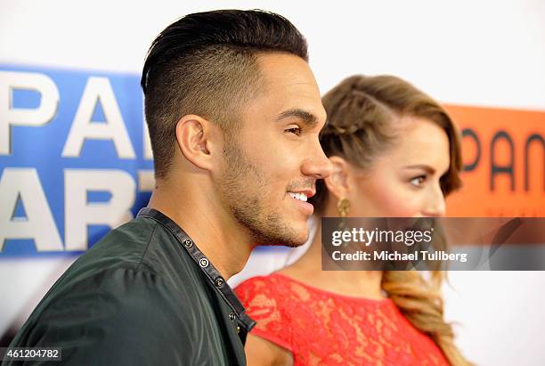 Actors Carlos PenaVega and Alexa PenaVega attend the premiere of Pantelion Films' "Spare Parts" at ArcLight Cinemas on January 8, 2015 in Hollywood,...