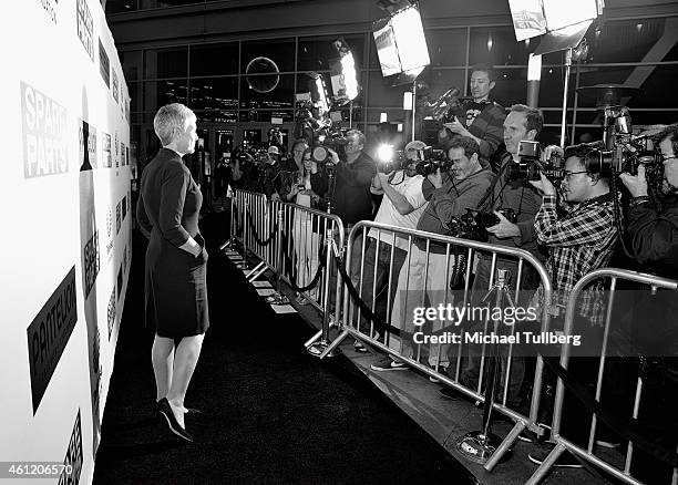 Actress Jamie Lee Curtis attends the premiere of Pantelion Films' "Spare Parts" at ArcLight Cinemas on January 8, 2015 in Hollywood, California.
