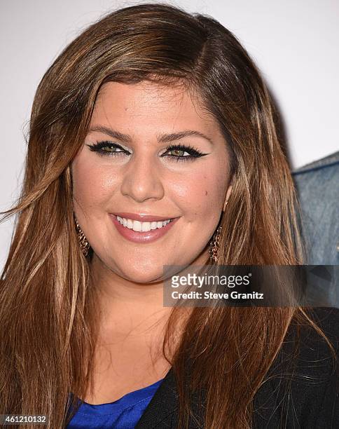 Hillary Scott poses at The 41st Annual People's Choice Awards at Nokia Theatre LA Live on January 7, 2015 in Los Angeles, California.