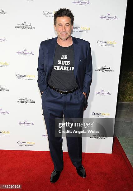 Actor William Baldwin arrives at Hallmark Channel & Hallmark Movie Channel's 2015 Winter TCA party at Tournament House on January 8, 2015 in...