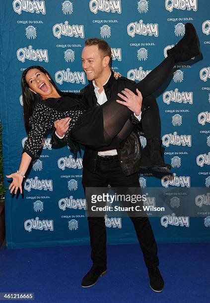 Hayley Tomaddon attends the "Cirque Du Soleil: Quidam" opening night at the Royal Albert Hall on January 7, 2014 in London, England.