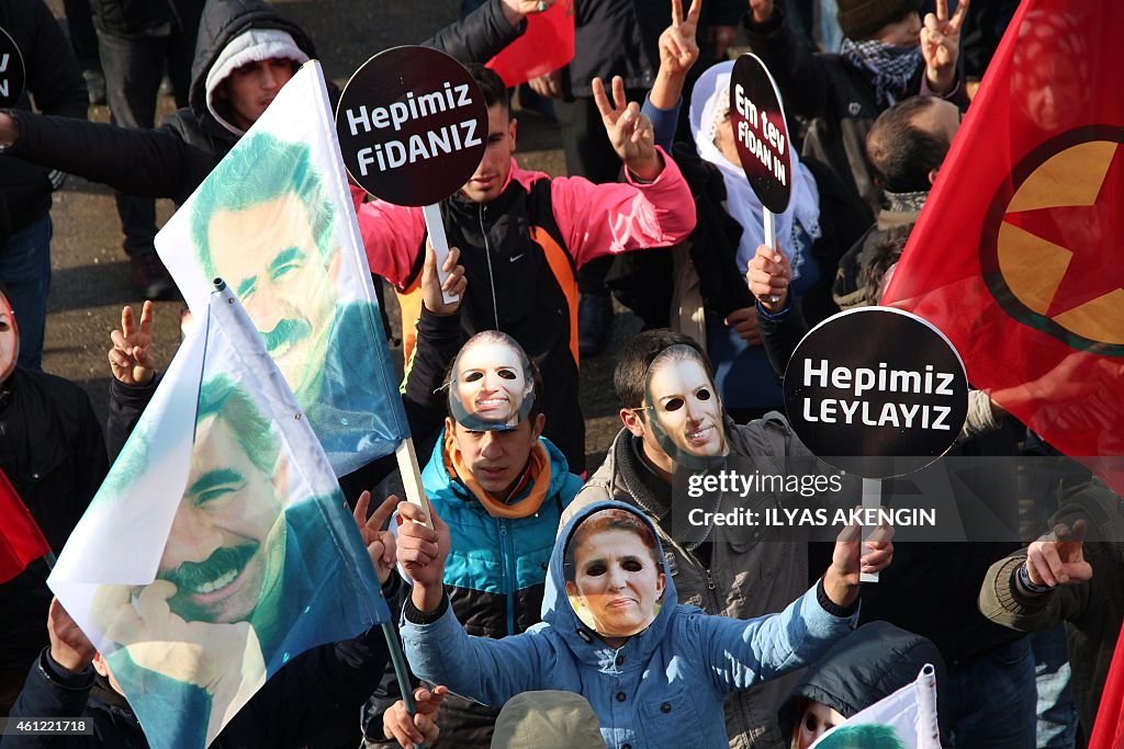 TURKEY-FRANCE-KURDS-DEMO