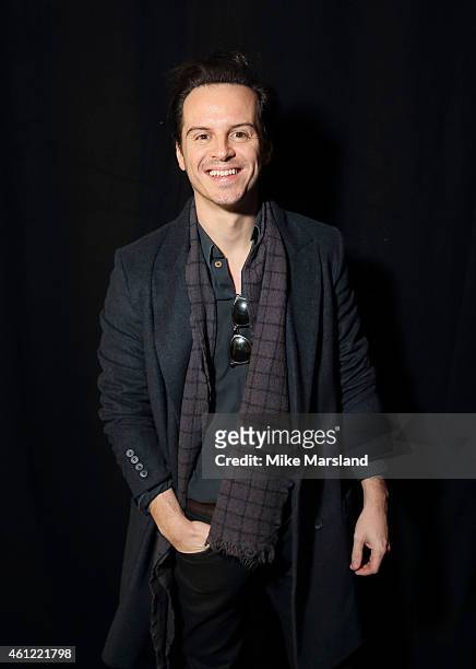 Andrew Scott attends the TOPMAN show at the London Collections: Men AW15 at on January 9, 2015 in London, England.