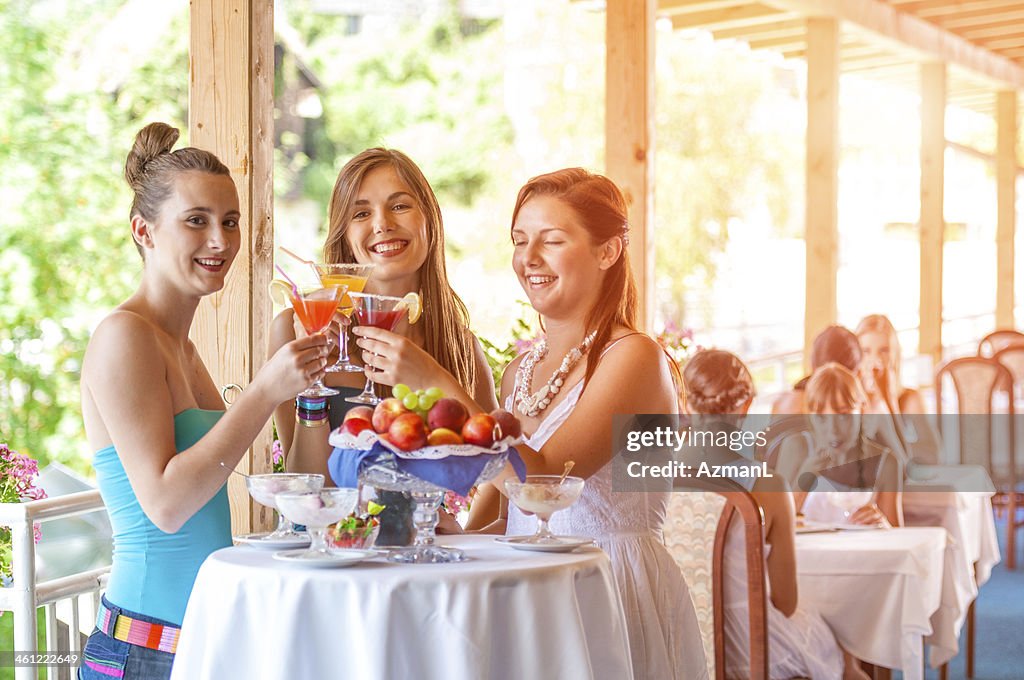 Girls having fun