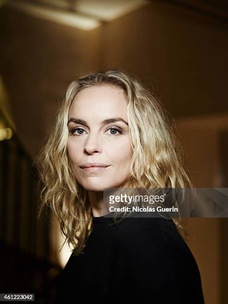 Actress Nina Hoss is photographed for Self Assignment on December 17, 2014 in Paris, France.