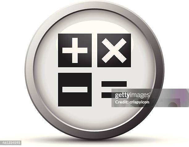 calculator icon - equal sign stock illustrations