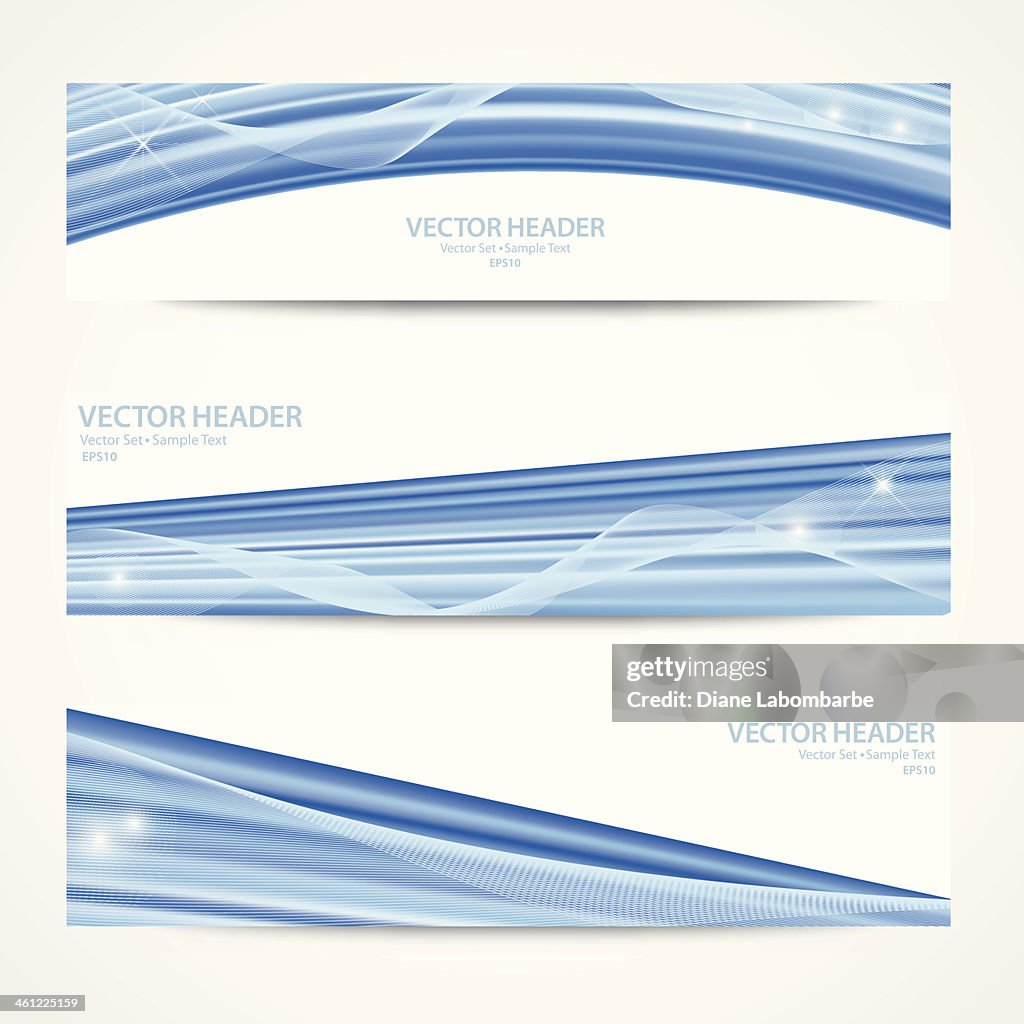 Header Custom Css Blue Web Header Set Blue High-Res Vector Graphic - Getty Images