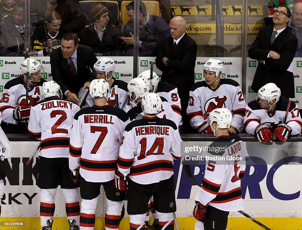 New Jersey Devils Vs. Boston Bruins At TD Garden