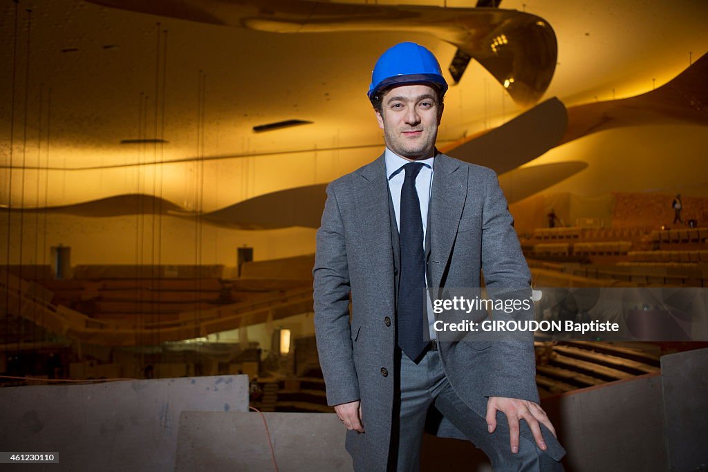 Renaud Capucon At Philharmonie de Paris Construction Site