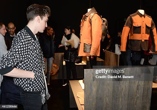 George Craig attends the Coach presentation at the London Collections: Men AW15 at The College on January 9, 2015 in London, England.