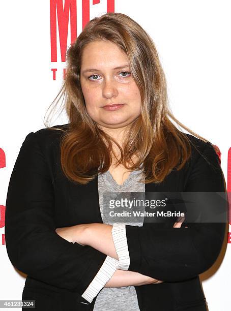 Merritt Wever attends the Meet-N-Greet for the MCC Theater production of 'The Nether' at the MTC Rehearsal Studios on January 9, 2015 in New York...