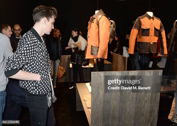 George Craig attends the Coach presentation at the London Collections: Men AW15 at The College on January 9, 2015 in London, England.