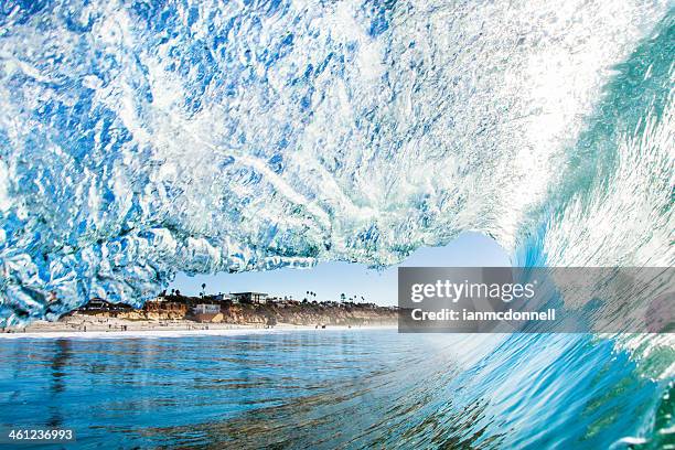 perfect wave - san diego california beach stock pictures, royalty-free photos & images