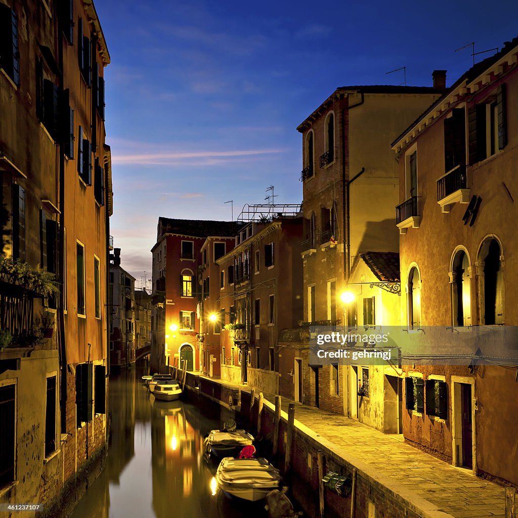 Venice Canal at Night