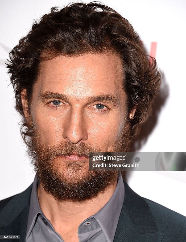 Matthew McConaughey arrives at the 15th Annual AFI Awards at Four
