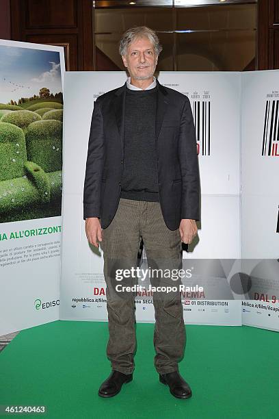 Gigio Alberti attends 'Il Capitale Umano - Milan Premiere on January 7, 2014 in Milan, Italy.