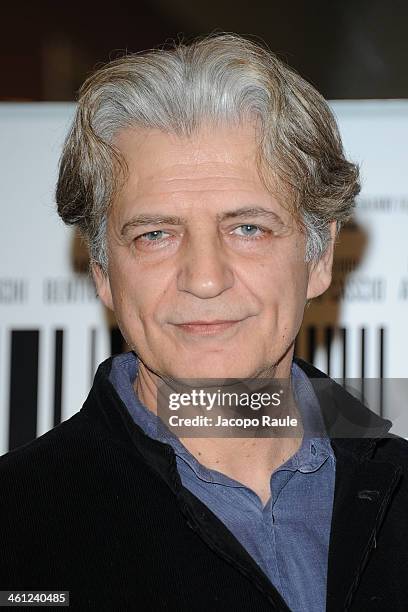 Fabrizio Bentivoglio attends 'Il Capitale Umano - Milan Premiere on January 7, 2014 in Milan, Italy.