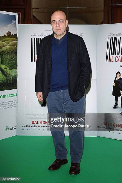 Paolo Virzi attends 'Il Capitale Umano - Milan Premiere on January 7, 2014 in Milan, Italy.