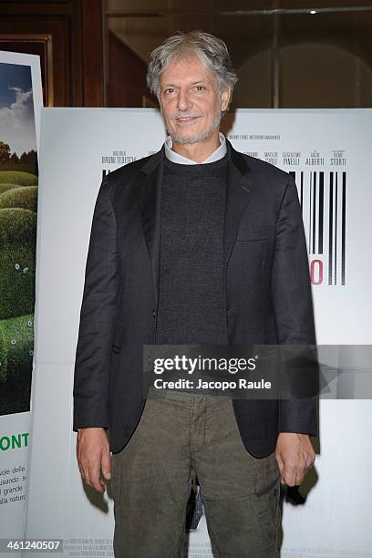 Gigio Alberti attends 'Il Capitale Umano - Milan Premiere on January 7, 2014 in Milan, Italy.