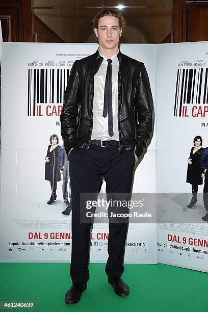 Guglielmo Pinelli attends 'Il Capitale Umano - Milan Premiere on January 7, 2014 in Milan, Italy.