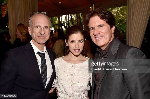 Producer John DeLuca, actress Anna Kendrick, and director Rob Marshall attend the 15th Annual AFI Awards at Four Seasons Hotel Los Angeles at Beverly...