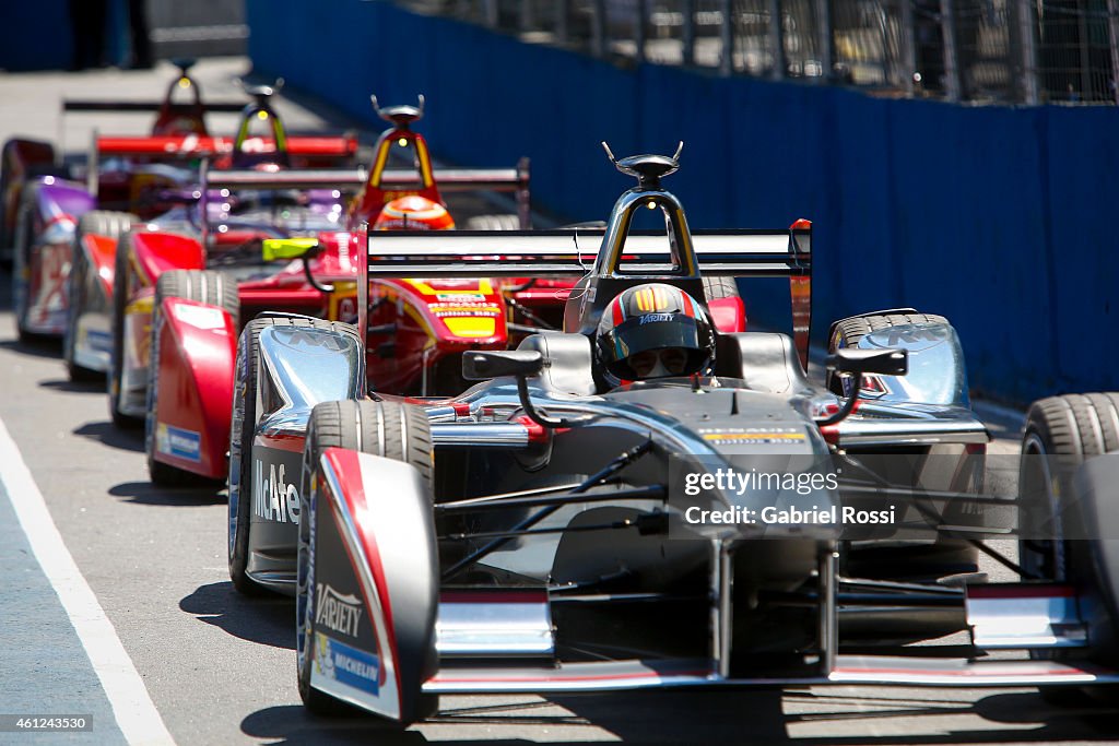 Formula E Championship In Buenos Aires - Cars Complete Shakedown