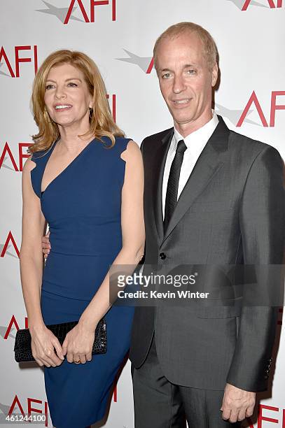 Actress Rene Russo and filmmaker Dan Gilroy attend the 15th Annual AFI Awards at Four Seasons Hotel Los Angeles at Beverly Hills on January 9, 2015...