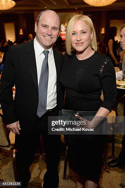 Writer-director Matthew Weiner and actress Patricia Arquette attend the 15th Annual AFI Awards Luncheon at Four Seasons Hotel Los Angeles at Beverly...