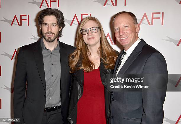 Director Jason Reitman, producer Helen Estabrook and producer David Lancaster attend the 15th Annual AFI Awards at Four Seasons Hotel Los Angeles at...