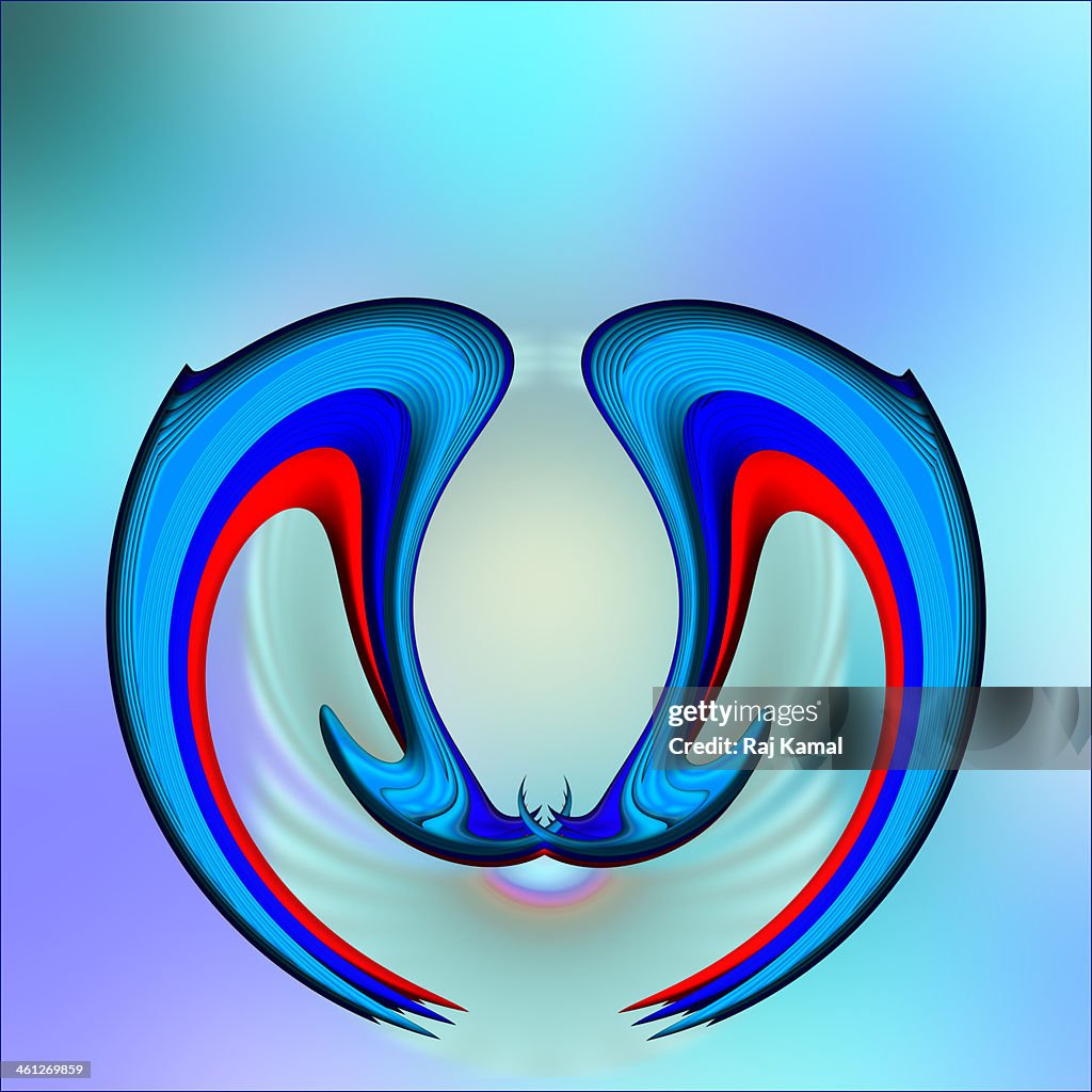Curved Shapes Creative Abstract Design