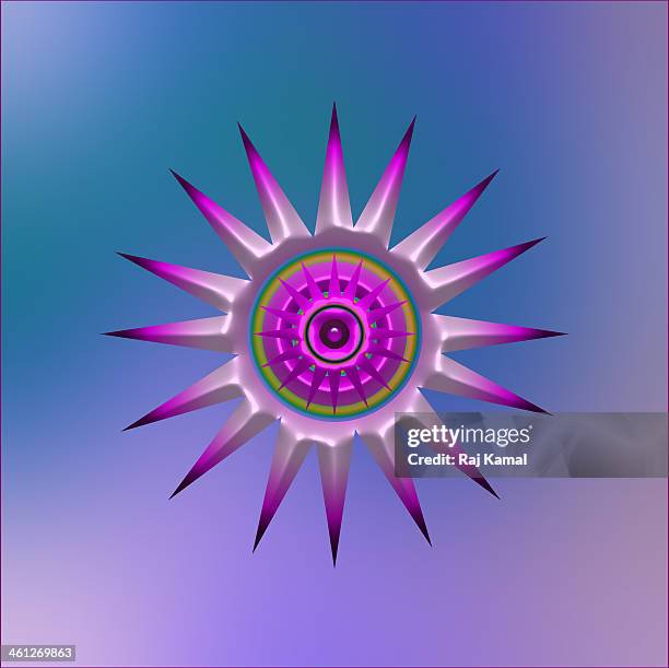 Spikes Circular Creative Abstract Design High-Res Vector Graphic ...