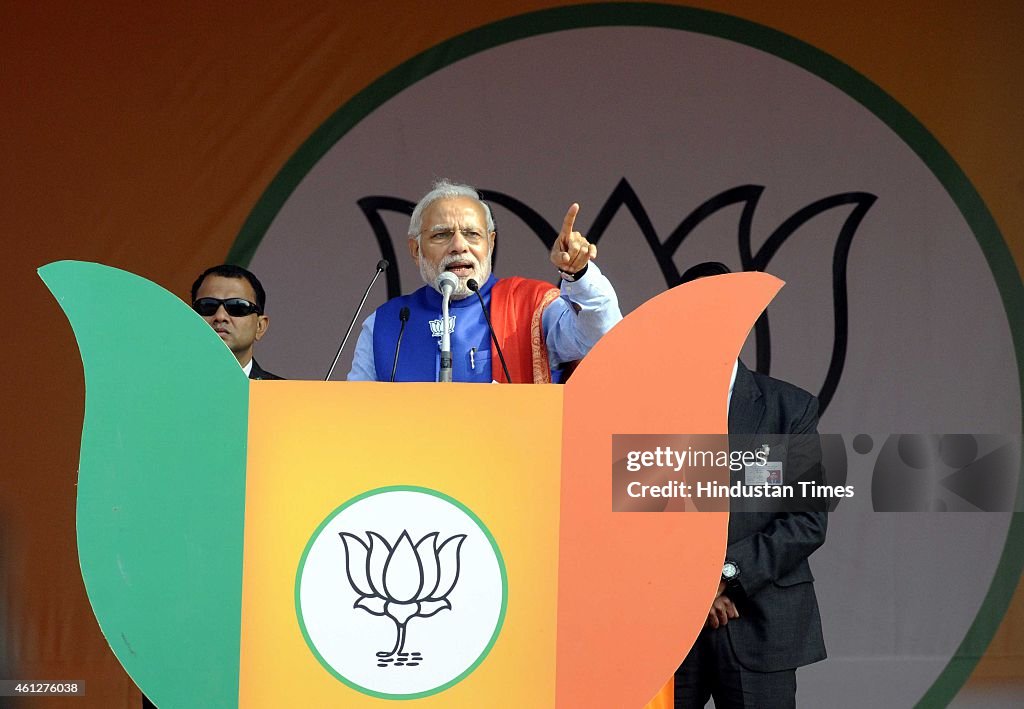 Prime Minister Narendra Modi Addresses Abhinandan Rally In Delhi