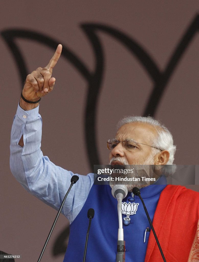 Prime Minister Narendra Modi Addresses Abhinandan Rally In Delhi