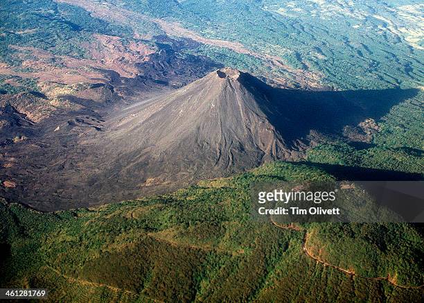 volcano near san salvador... izalco -- - san salvador stock pictures, royalty-free photos & images