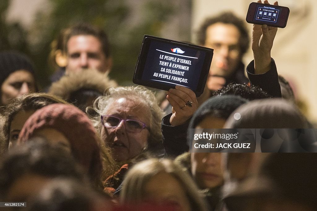 ISRAEL-FRANCE-MEDIAS-ATTACKS-CHARLIE HEBDO-DEMO