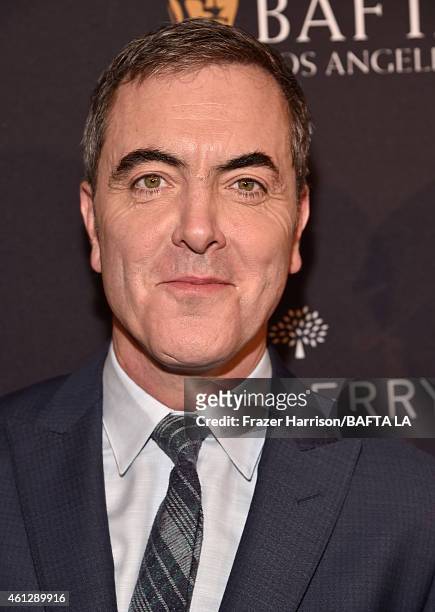 Actor James Nesbitt in Mulberry attends the BAFTA Los Angeles Tea Party at The Four Seasons Hotel Los Angeles At Beverly Hills on January 10, 2015 in...