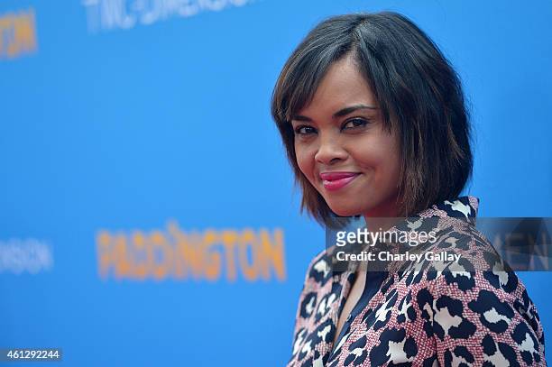 Actress Sharon Leal arrives on the red carpet for the premiere of TWC-Dimension's "Paddington" at TCL Chinese Theatre IMAX on January 10, 2015 in...