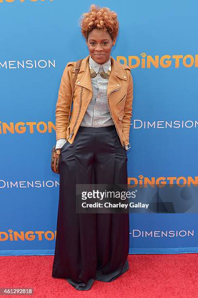 Designer Sonjia Williams arrives on the red carpet for the premiere of TWC-Dimension's "Paddington" at TCL Chinese Theatre IMAX on January 10, 2015...