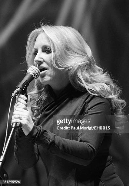 Lee Ann Womack rehearses onstage for The Life & Songs of Emmylou Harris: An All Star Concert Celebration at DAR Constitution Hall on January 10, 2015...