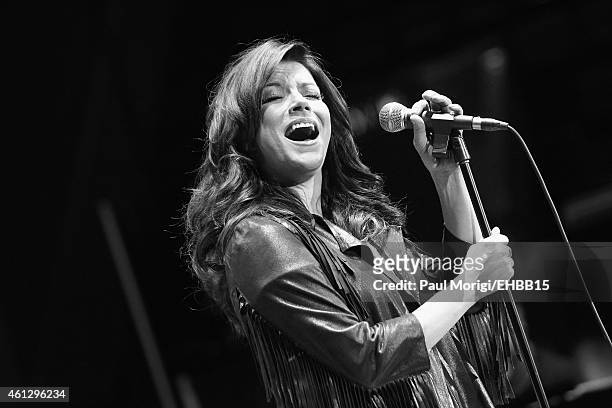 Martina McBride rehearses onstage for The Life & Songs of Emmylou Harris: An All Star Concert Celebration at DAR Constitution Hall on January 10,...