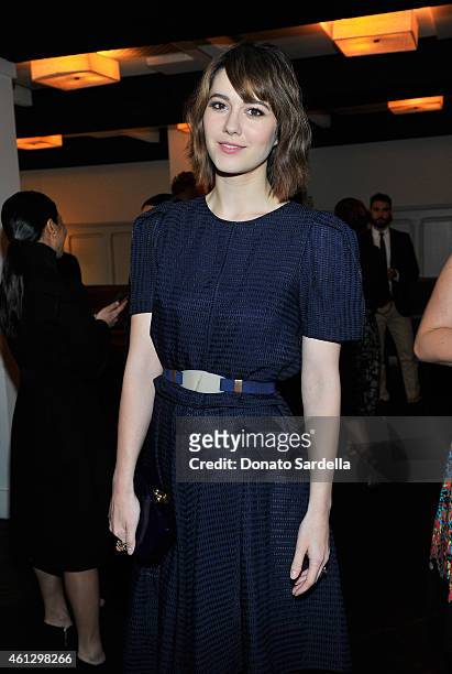 Actress Mary Elizabeth Winstead attends Lynn Hirschberg Celebrates W's It Girls with Piaget and Dom Perignon at A.O.C on January 10, 2015 in Los...